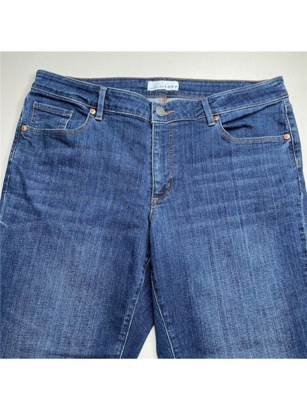 Loft Women's Jeans Curvy Straight Size 32p/14 Preowned